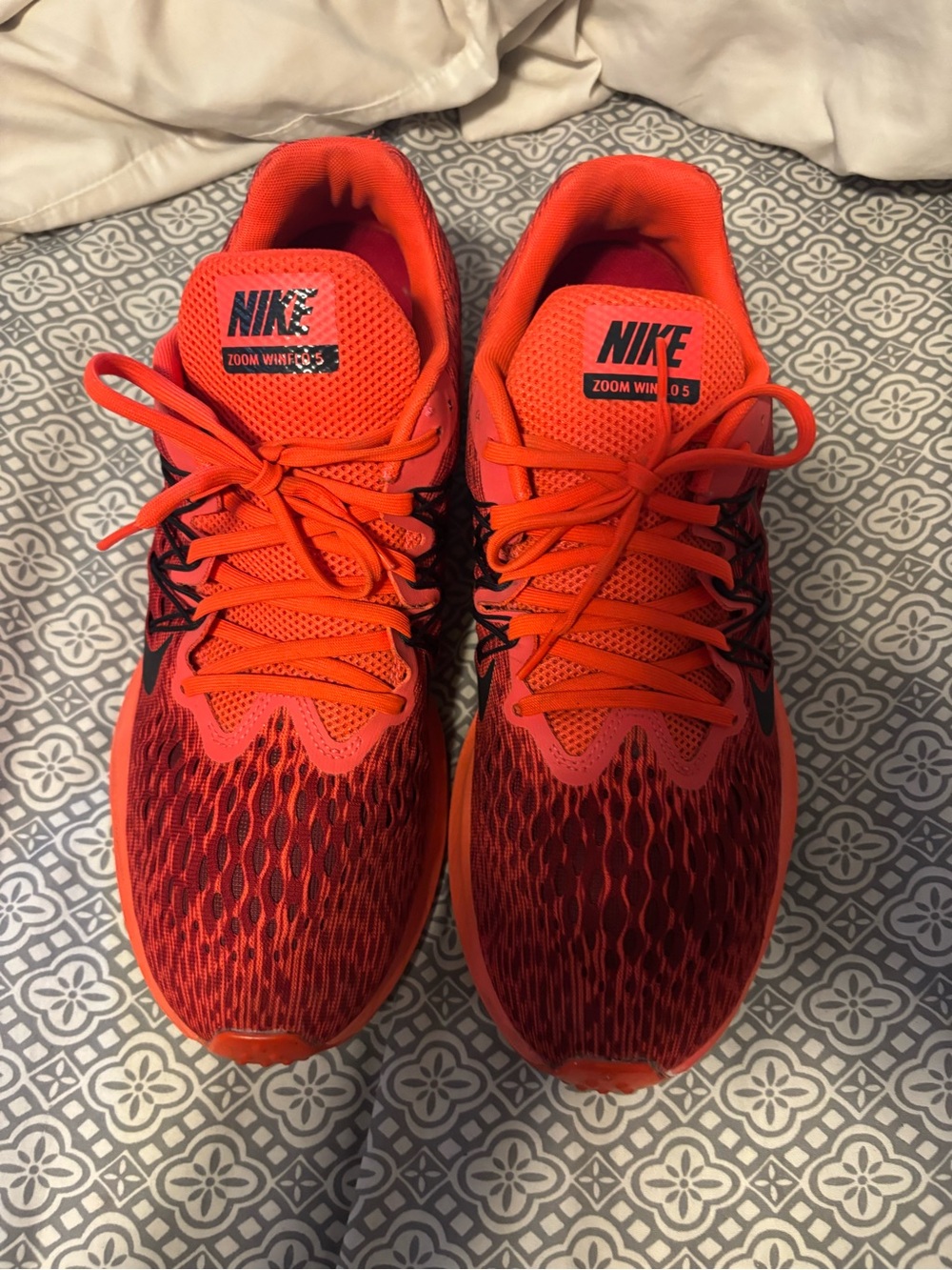 Nike Wind Flo5 Bright Orange and Black Men’s Running Shoes